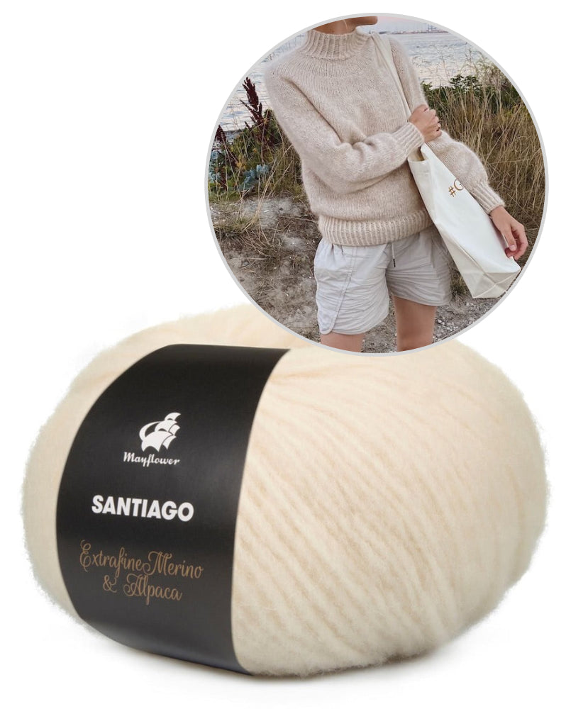 PetiteKnit Novice Sweater mit Santiago von Mayflower Denmark 4