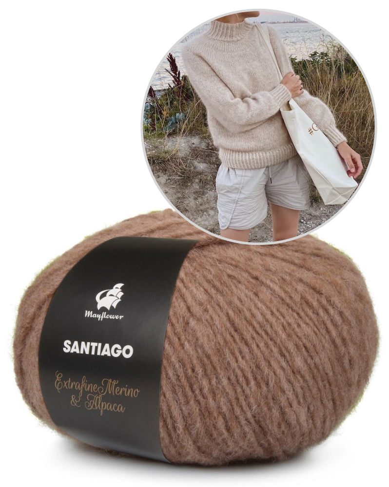 PetiteKnit Novice Sweater mit Santiago von Mayflower Denmark 3