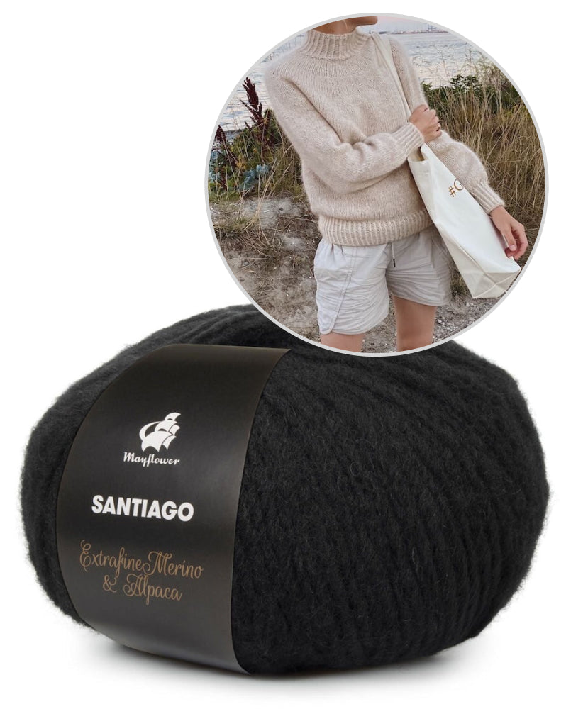 PetiteKnit Novice Sweater mit Santiago von Mayflower Denmark 10