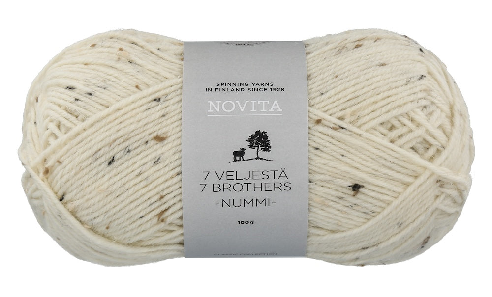 Novita 7 Brothers Nummi Tweedgarn für dicke Socken, Farbe 945