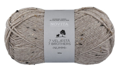 Novita 7 Brothers Nummi Tweedgarn für dicke Socken, Farbe 947