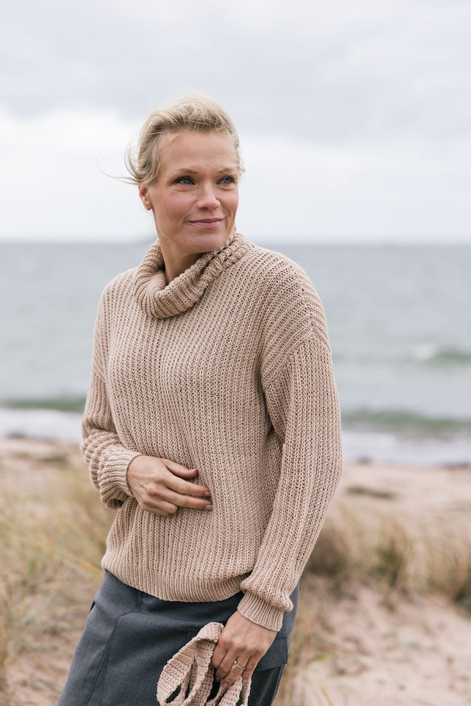 Dyyni Pullover | Sommerpullover im Halbpatentmuster aus Sointu von Novita