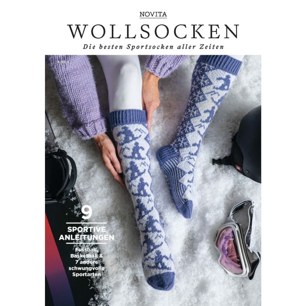 Bookazine Chaussettes en laine | 9 merveilleuses instructions avec des motifs sportifs 