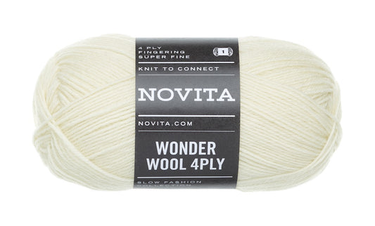 Novita Wonder Wool 4-ply Farbe natur 006