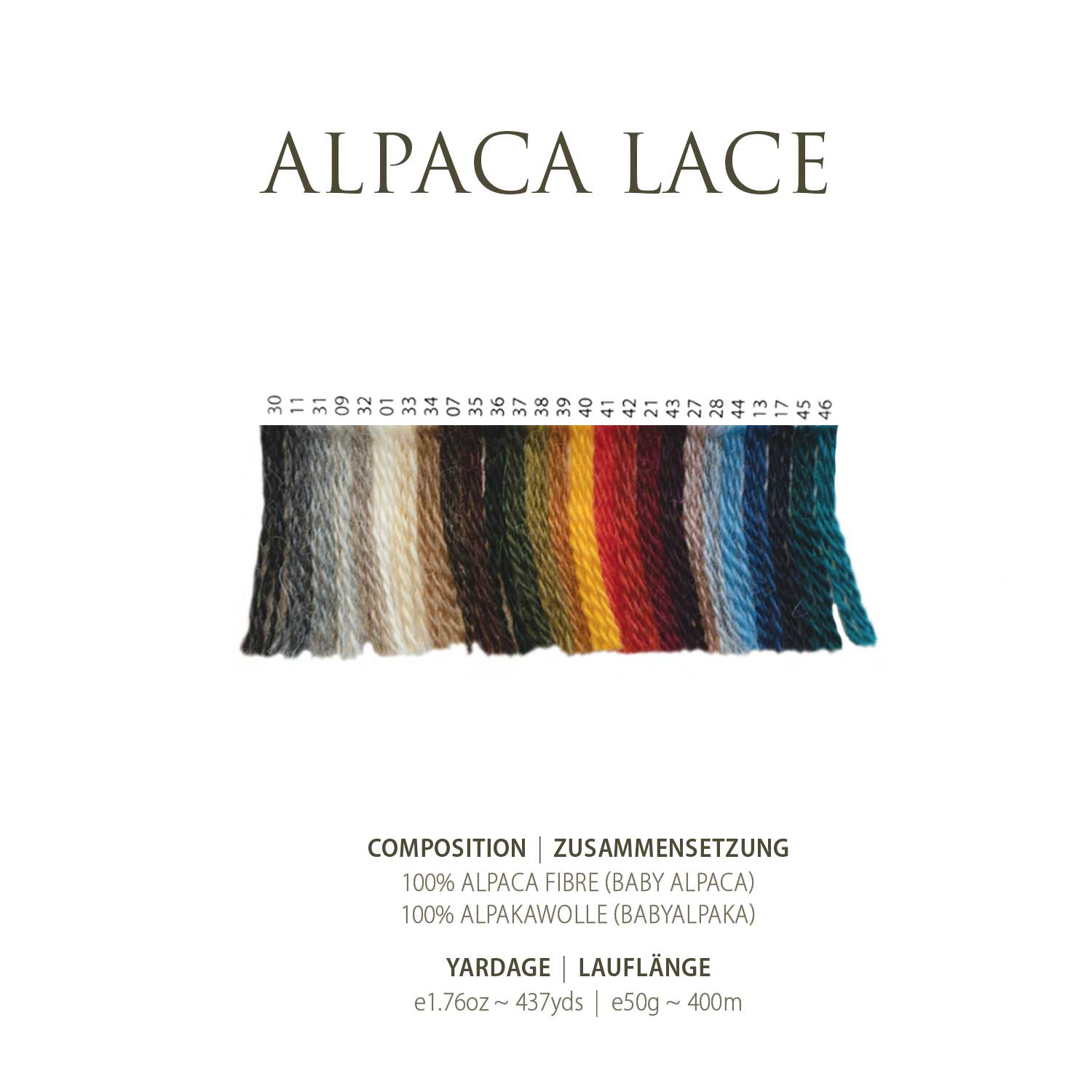 Pascuali Farbkarten Alpaca Lace