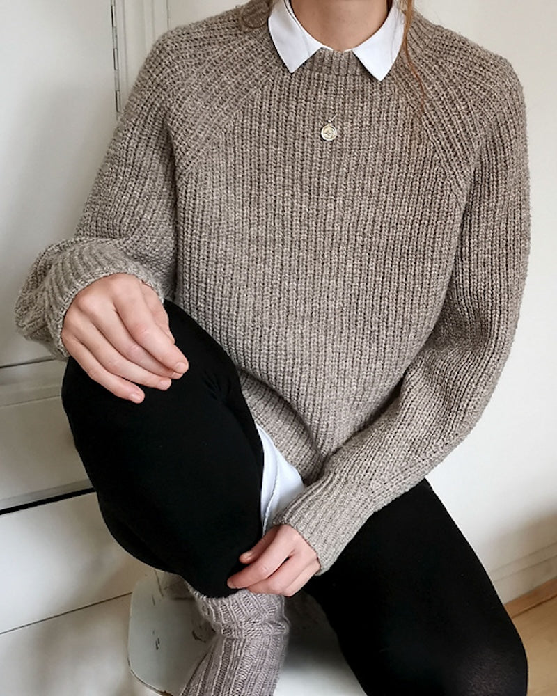 Paula-m Coming Soon Sweater mit Tynn Merinoull von Sandnes Garn 5