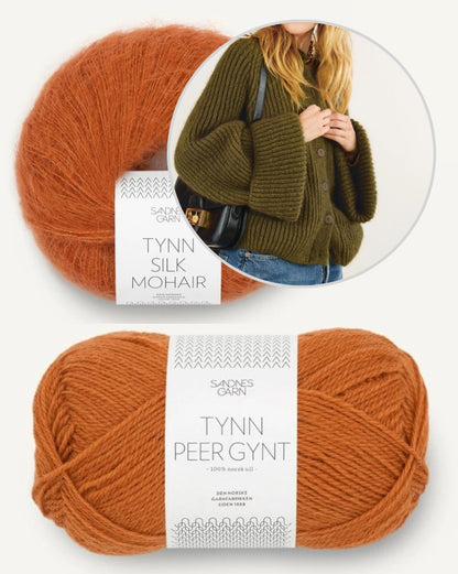 Penny Cardigan aus der Sandnes Kollektion 2409 mit Tynn Peer Gynt und Tynn Silk Mohair 7