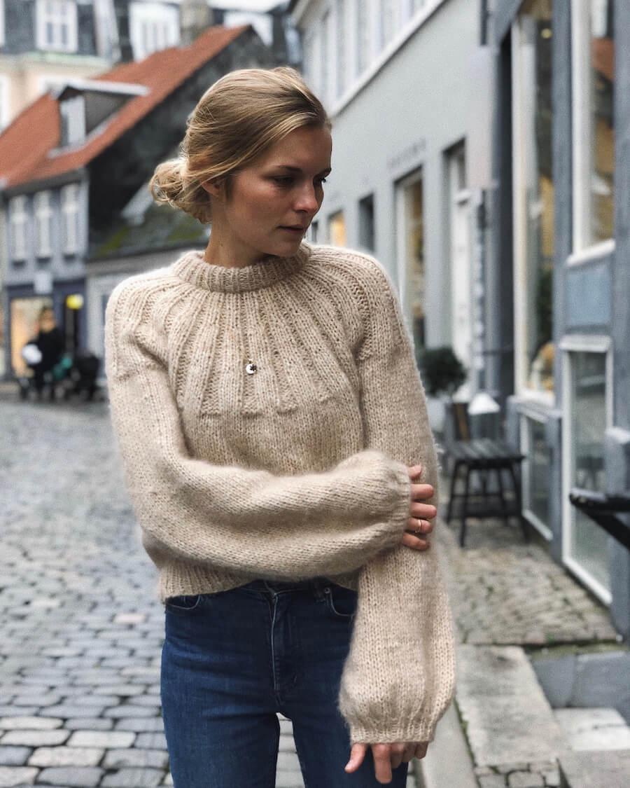 PetiteKnit, Sunday Sweater, beige 1