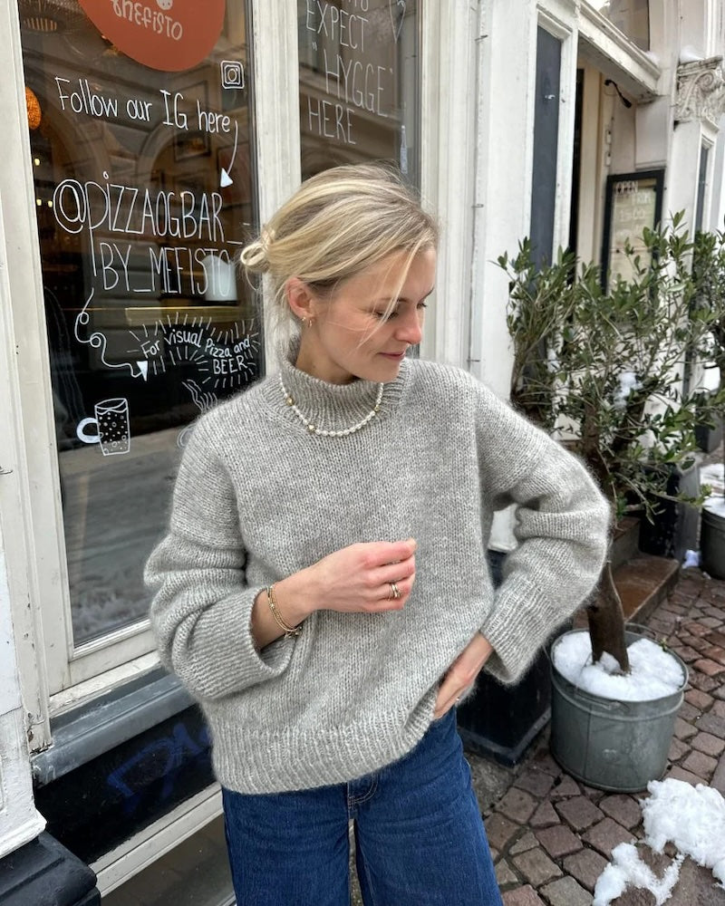 PetiteKnit Weekend Sweater mit Poppy und Tynn Silk Mohair von Sandnes Garn 4