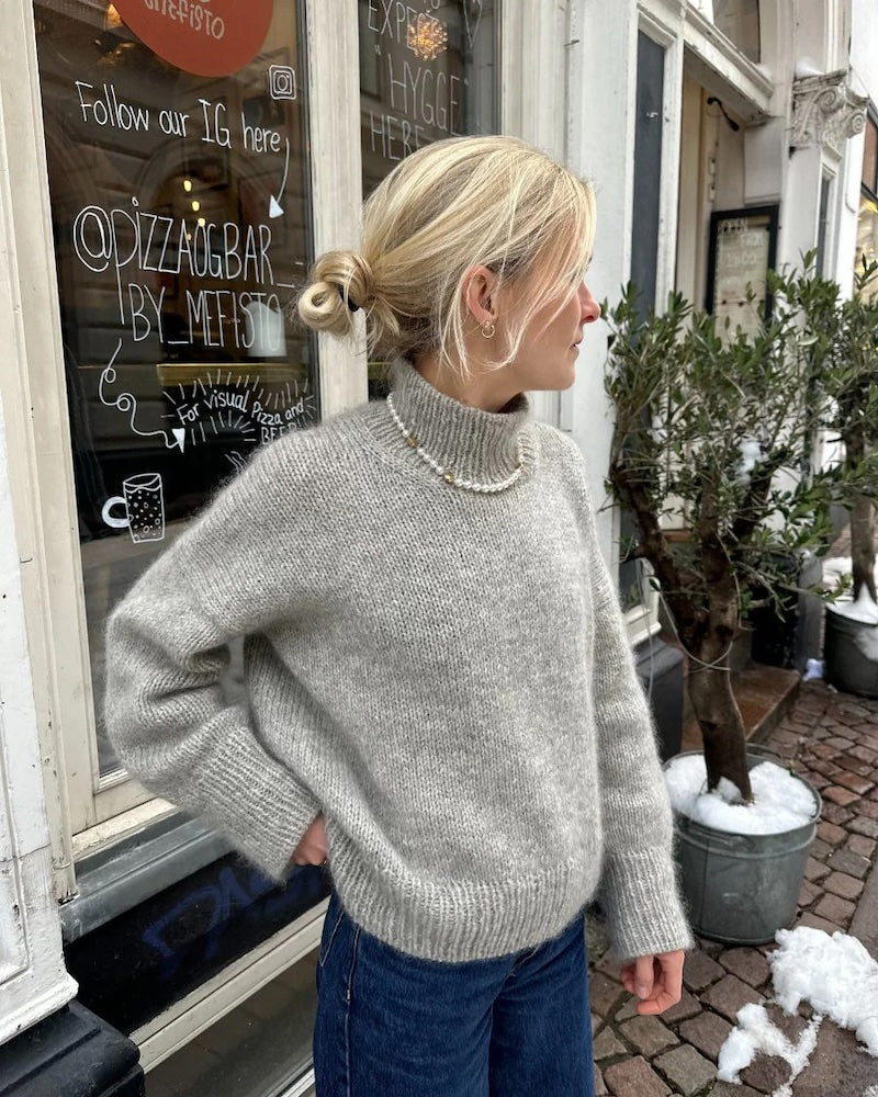 PetiteKnit Weekend Sweater mit Poppy und Tynn Silk Mohair von Sandnes Garn 6