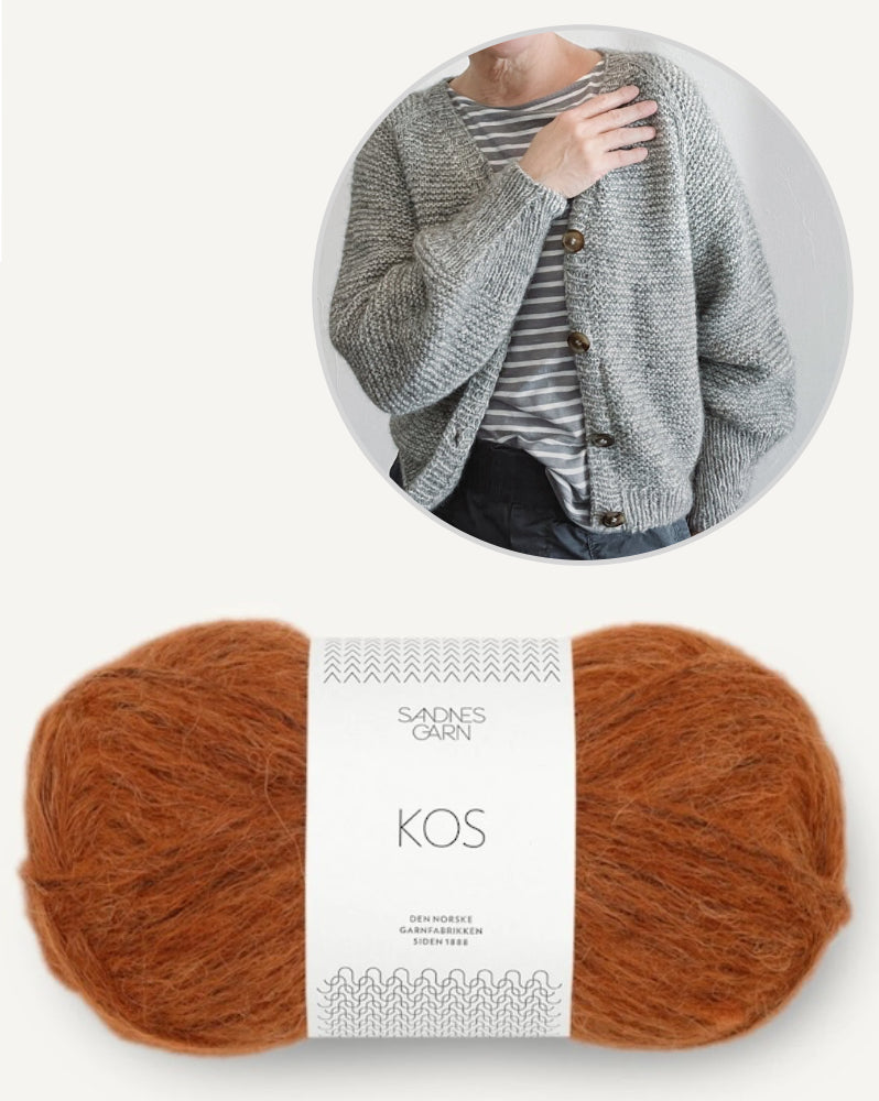 rosa p. Piilo Cardigan mit Kos von Sandnes Garn 10