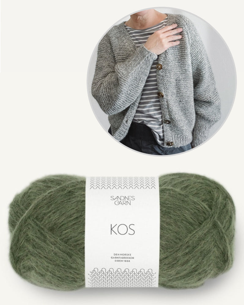 rosa p. Piilo Cardigan mit Kos von Sandnes Garn 12