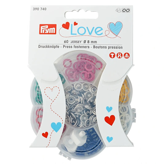 Prym, Druckknöpfe Set in Blumenbox, 6 Farben, mit Verpackung