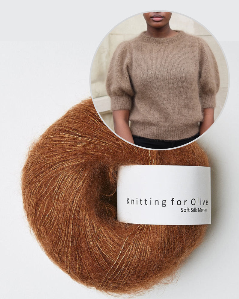 Knitting for Olive Puff Tee mit Soft Silk Mohair 14