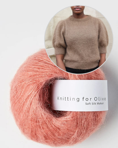 Knitting for Olive Puff Tee mit Soft Silk Mohair 17