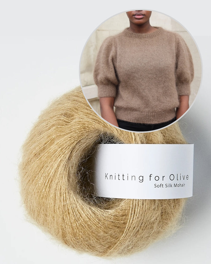 Knitting for Olive Puff Tee mit Soft Silk Mohair 12