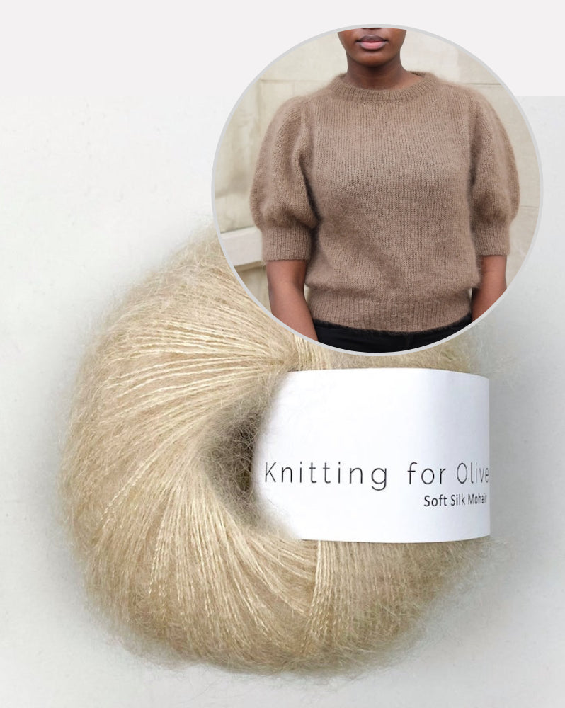 Knitting for Olive Puff Tee mit Soft Silk Mohair 16