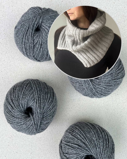 Rib Welt Cowl von Sweaterfreak mit Cashmere Charis von Pascuali 7