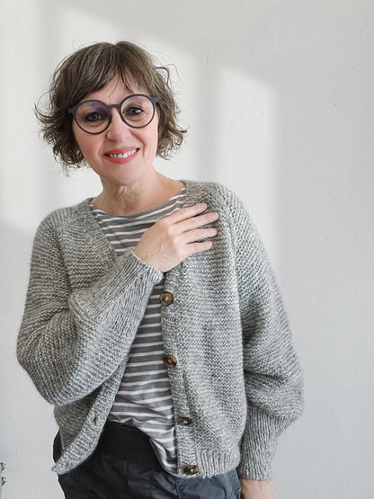 rosa p. Piilo Cardigan mit Kos von Sandnes Garn 1