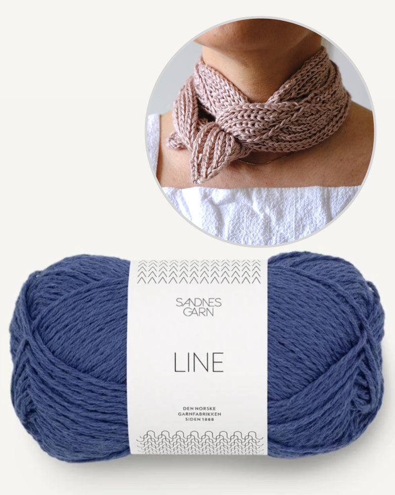 Rosetaa Scarf von AuguteKnit mit Line von Sandnes Garn 10