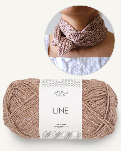 Rosetaa Scarf von AuguteKnit mit Line von Sandnes Garn 8