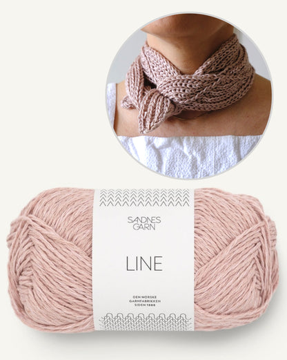 Rosetaa Scarf von AuguteKnit mit Line von Sandnes Garn 6