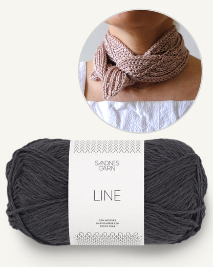 Rosetaa Scarf von AuguteKnit mit Line von Sandnes Garn 11