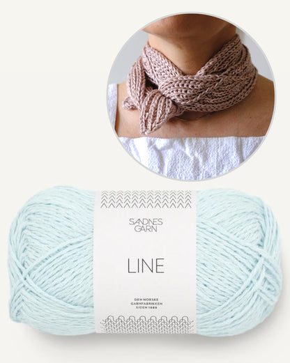 Rosetaa Scarf von AuguteKnit mit Line von Sandnes Garn 12