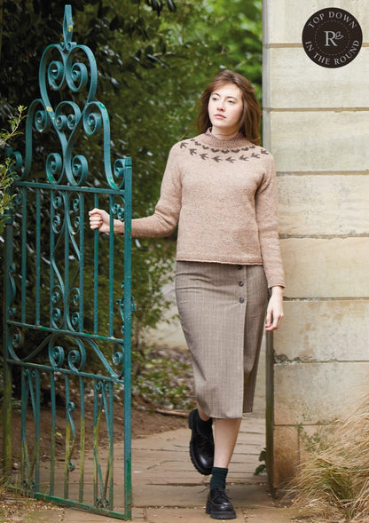 Rowan Magazin 74, Boulder Pullover aus Felted Tweed 2