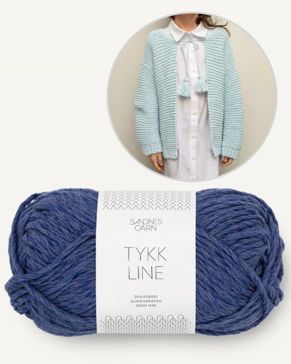 Ruby Cardigan Junior Kollektion 2503 mit Tykk Line von Sandnes Garn 5