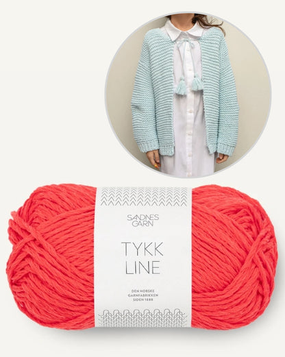 Ruby Cardigan Junior Kollektion 2503 mit Tykk Line von Sandnes Garn 7