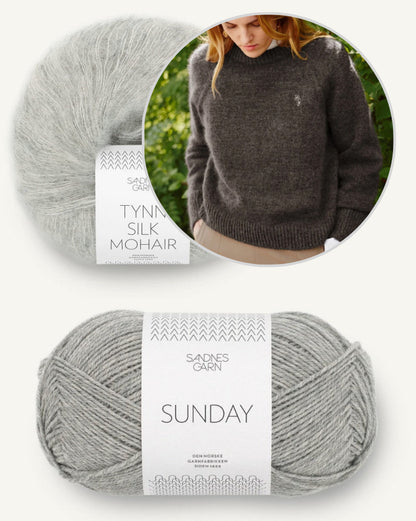 Sammy Sweater aus der Kollektion 2408 von sandnes Mit Sunday und Tynn Silk Mohair 6