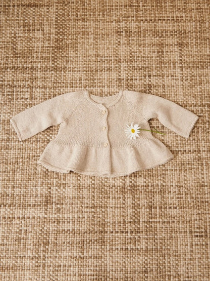 Dina Peplum Cardigan aus der Sandnes Kollektion 2407 Sommer Baby mit Line von Sandnes Garn 6