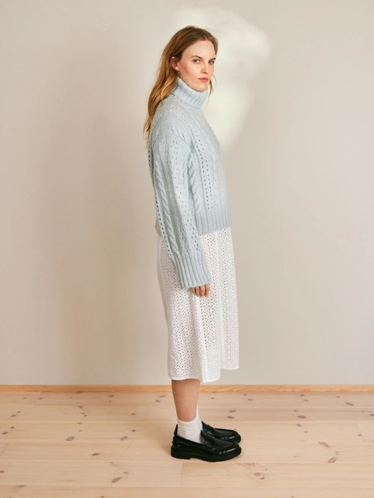 Cornelia Sweater aus der Sandnes Kollektion 2409 DIY mit Alpakka Ull und Tynn Siolk Mohair 2