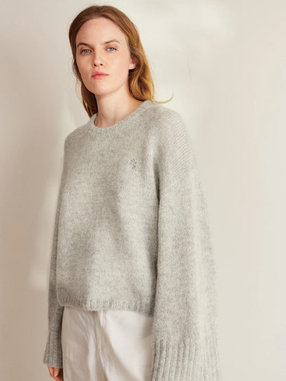 Sandnes Kollektion 2409 Molly Sweater mit Alpakka Folgetrad und Tynn Silk Mohair 1