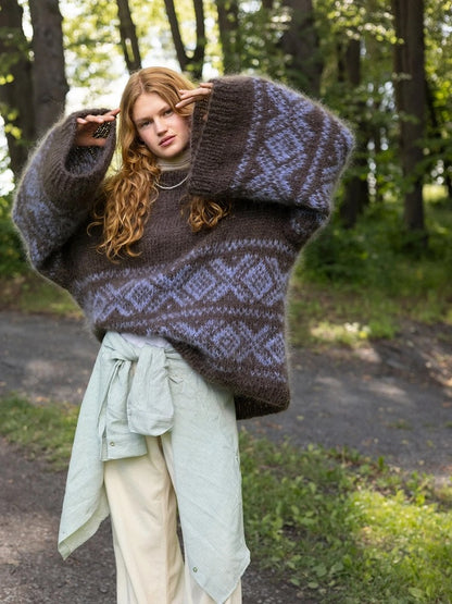 Sandnes Kollektion 2410 Norske Ikoner Fun Chunky Marius Sweater mit Ballerina Chunky Mohair von Sandnes Garn 6