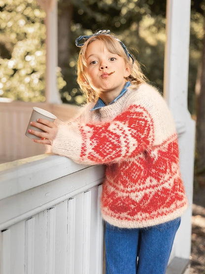 Sandnes Kollektion 2411 Norke Ikoner Barn Fun Chunky Marius Kinderpullover mit Ballerina Chunky Mohair 2