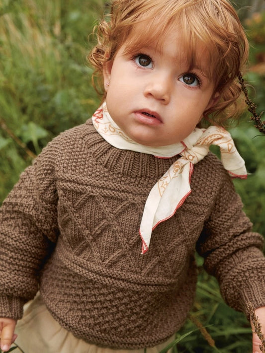 Guernsey Sweater Baby aus der Sandnes Kollektion 2413 mit Double Sunday von Sandnes Garn 1