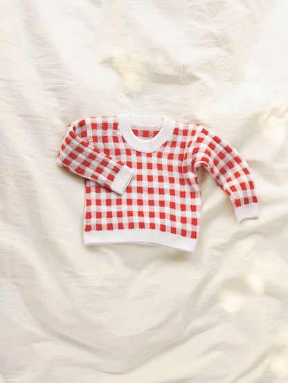 Sandnes, Baby Gingham, rot 2