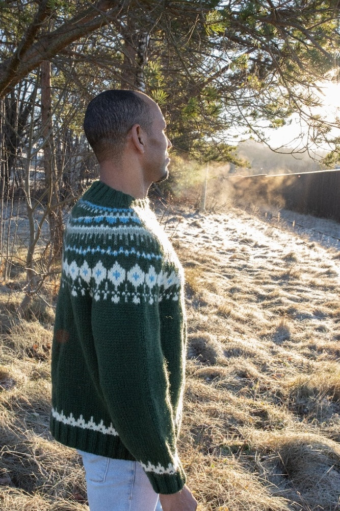 Sandnes Christmasgrynet Pullover für Männer mit Fritidsgarn 1