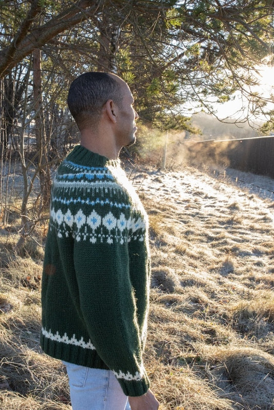 Sandnes Christmasgrynet Pullover für Männer mit Fritidsgarn 1