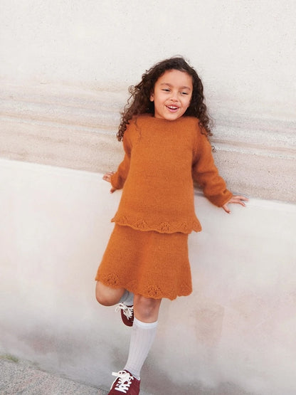 Augustine Ensemble Pull et Jupe Junior - Instructions individuelles Sandnes 2408 Mykt til Barn 