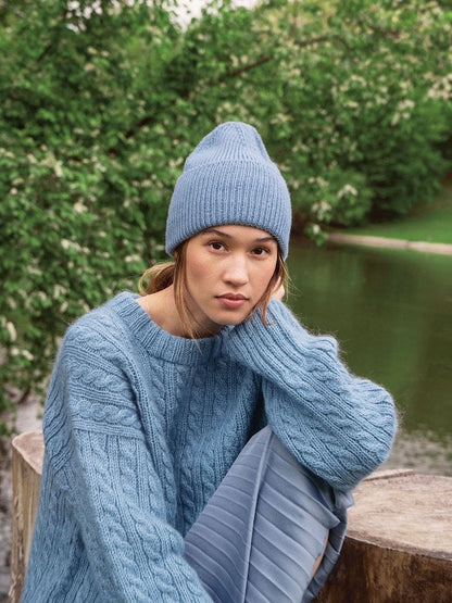 Sandnes, Must have Beanie, Farbe: blaue hortensie