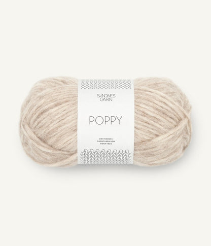 Sandnes Garn Poppy Farbe beige meliert 2611