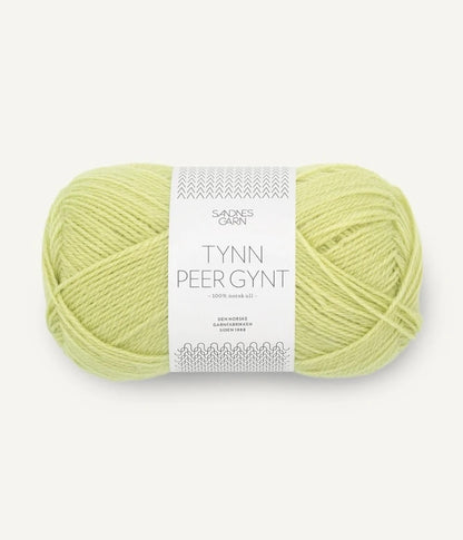 Sandnes Garn Tynn Peer Gynt Farbe lime punch 9523