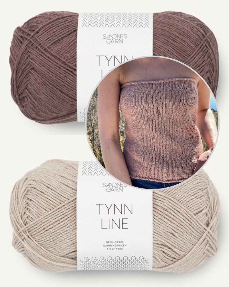 Sandy Top von Secondknit mit Tynn Line von Sandnes Garn 8