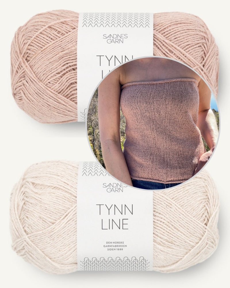 Sandy Top von Secondknit mit Tynn Line von Sandnes Garn 6