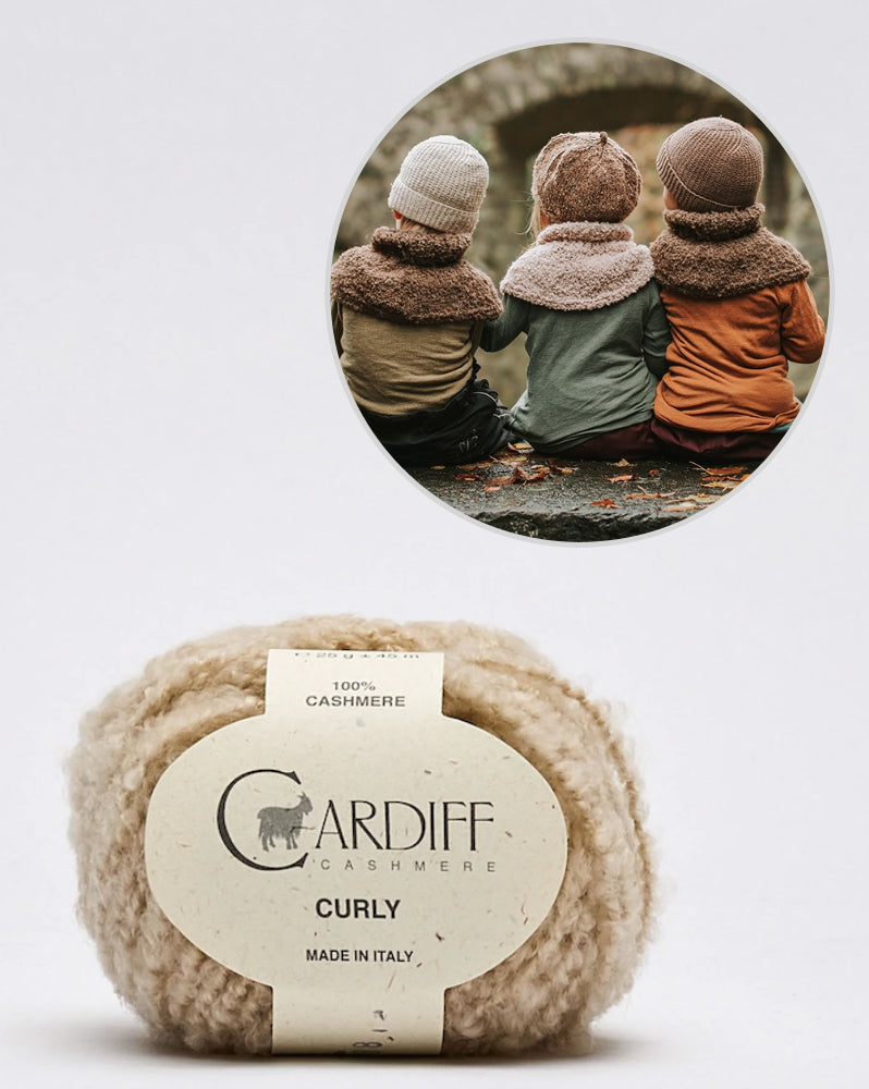 Kleinigkeitenliebe Schlupfschal Flocke mit Curly von Cardiff Cashmere 7