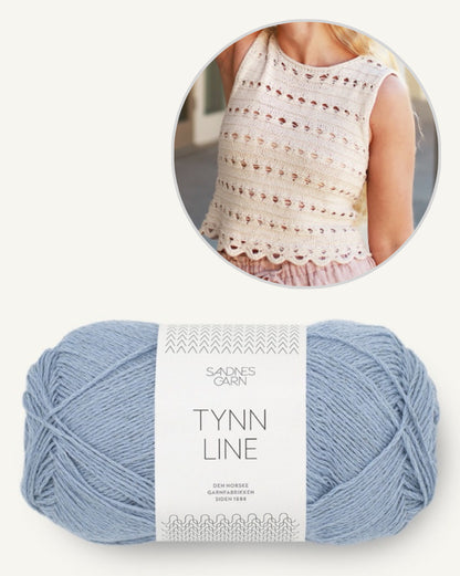 Seasalt Tank von Marzena Kolazcek mit Tynn Line von Sandnes Garn 16