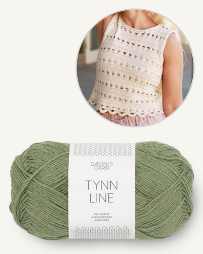 Seasalt Tank von Marzena Kolazcek mit Tynn Line von Sandnes Garn 18